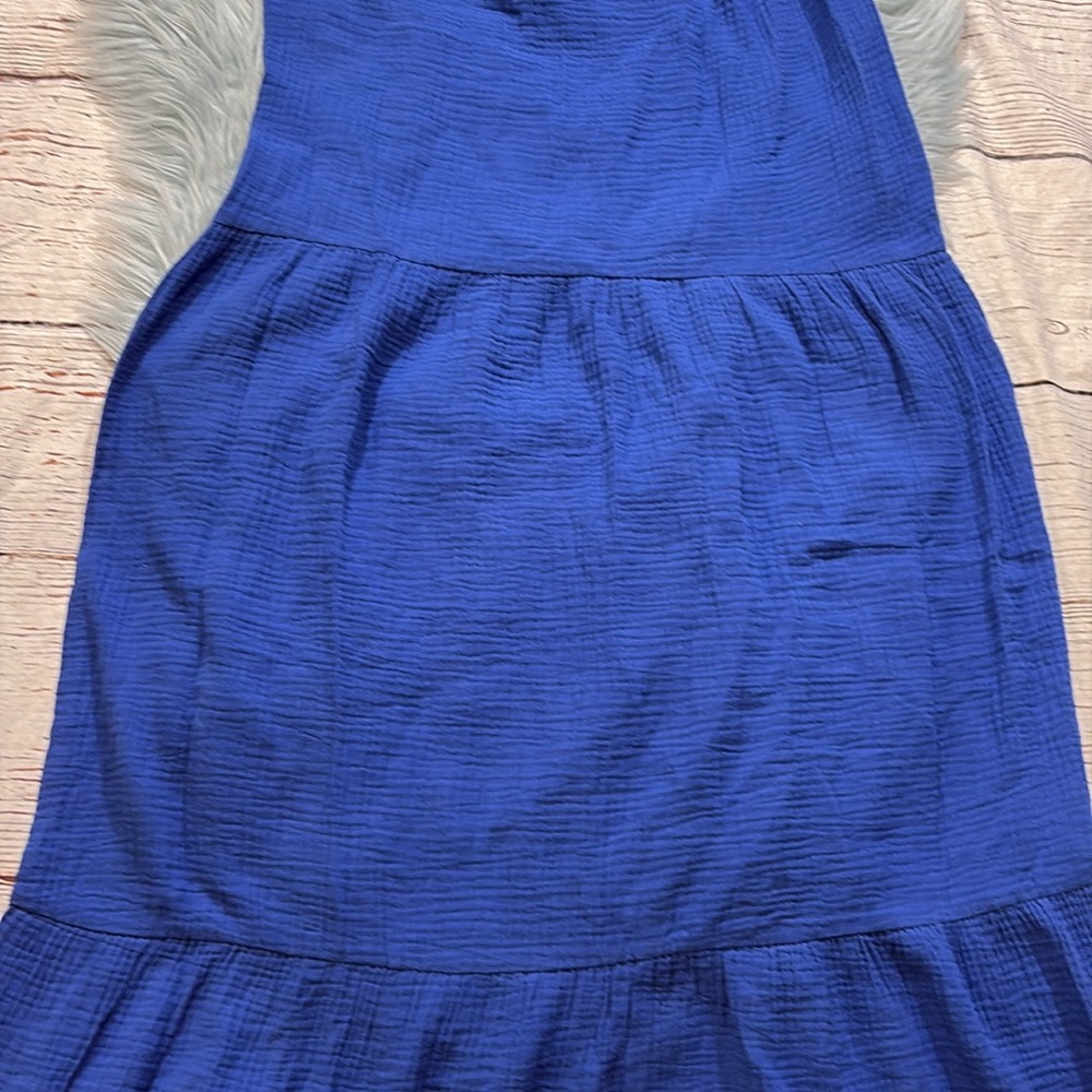 NWOT BB Dakota Steve Madden Blue Gauze Tiered Maxi Dress sz XS - Picture 4 of 9
